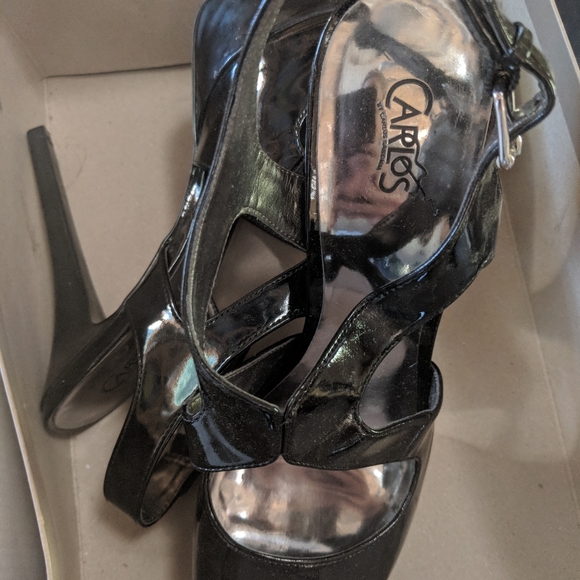 Carlos Santana Patent Platform Heels - Picture 3 of 4